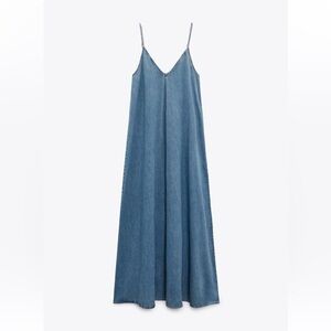 Zara: TRF Denim Midi Dress